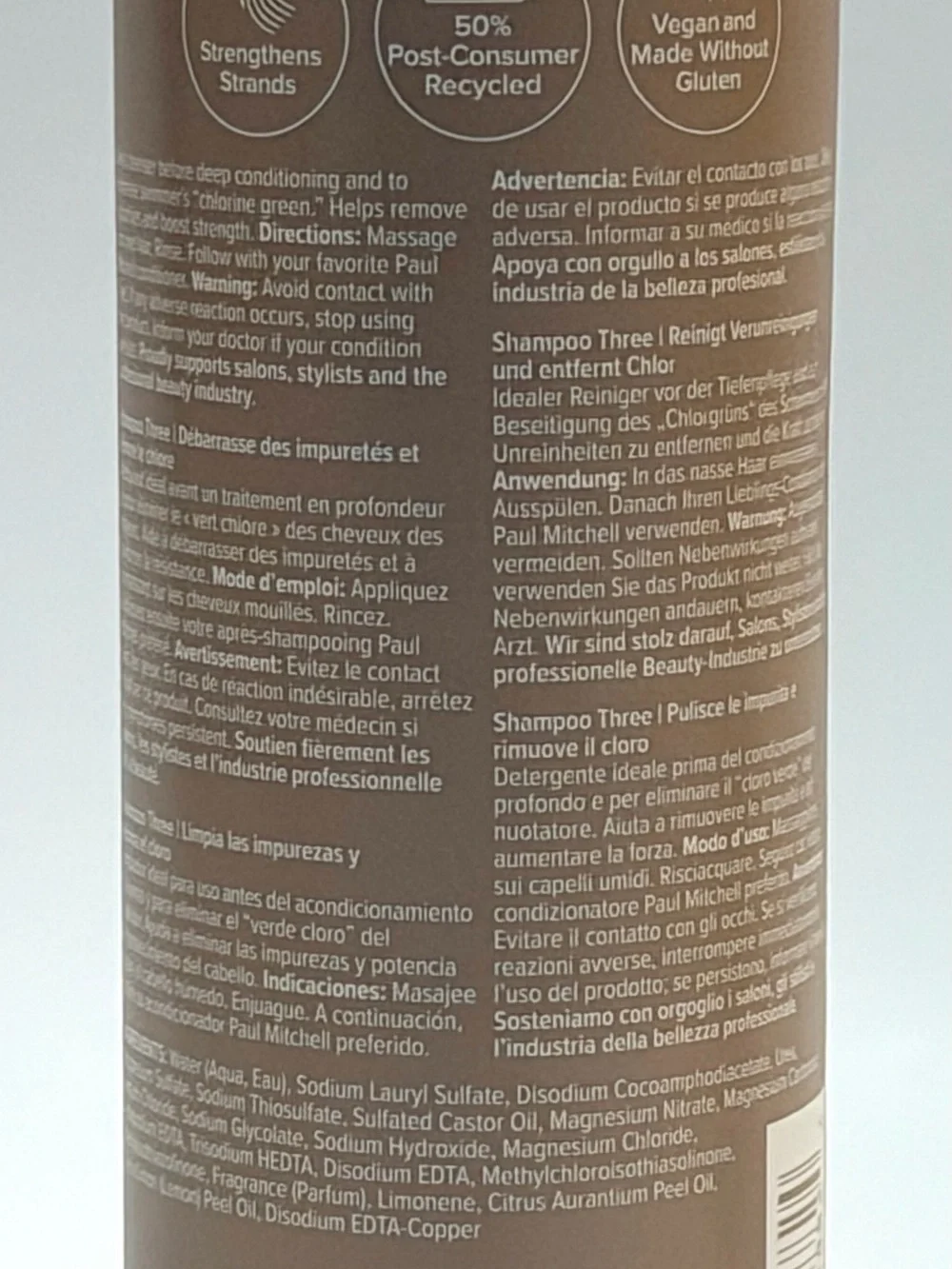 2 Pack Paul Mitchell Shampoo Three Clarify 10.14 oz